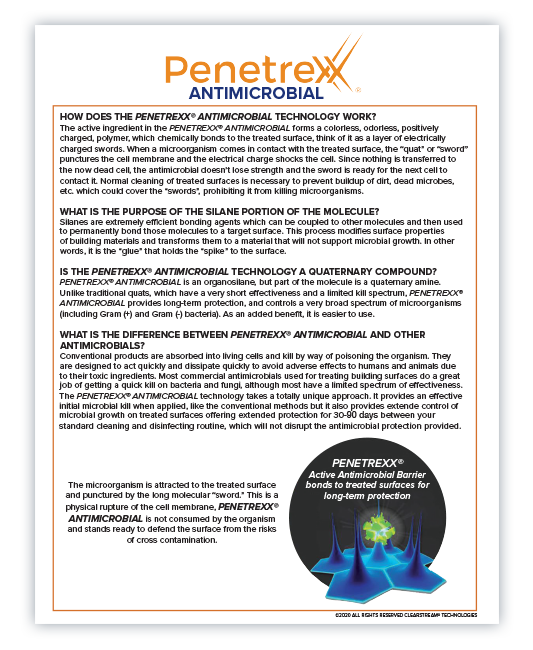 DMT Mobile product fact sheet | Penetrexx Antimicrobial